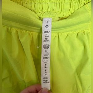 Highlight Yellow Hottie Hot Lulu Lemon Shorts